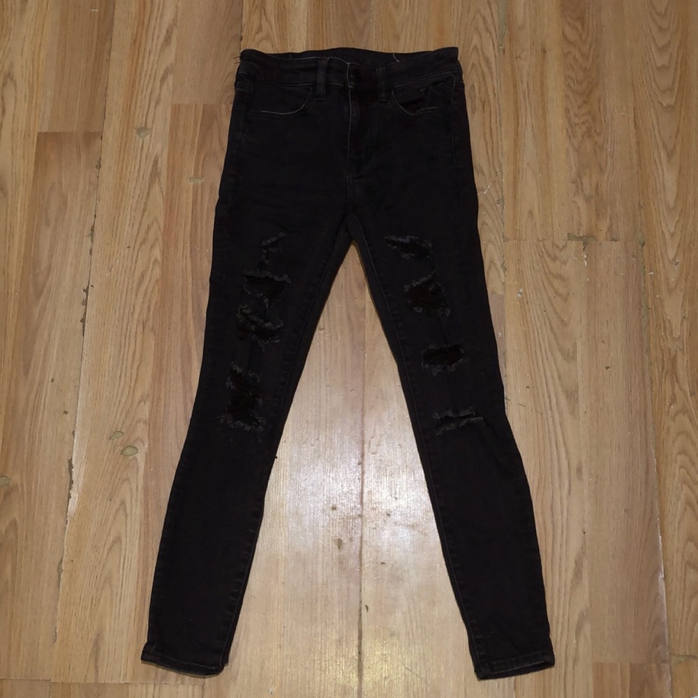 Male Black American eagle jeans